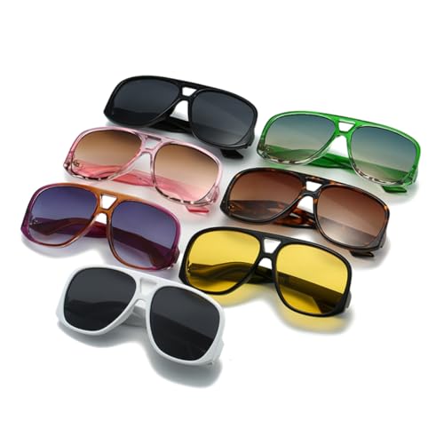 Lunettes de soleil surdimensionnées double pont verres dégradés UV400