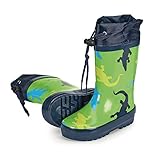  Sterntaler Gummistiefel für Jungen, Kordelzug mit Stopper, Alter: 18-24 Monate, Größe: 22, Farbe: Grün