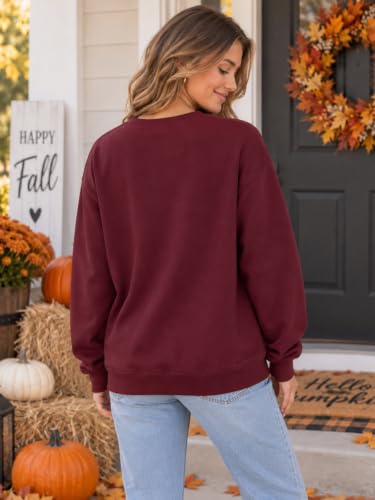 Halloween Sweatshirts for Women Retro Spooky Season Pullover Tops - image 5