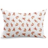 PinkZebra Kissenbezug 20 x 30 cm Kopfkissenbezug flauschig aus 100% Baumwolle, Kissenhülle ÖKO-TEX, mit Reißverschluss, Kuschelteddy