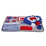 Schleckmatte Hund, Leckmatte Katze, Slow Feeder Matte 73x47cm, Weiches Flanell füttern - Stressabbau, Geruchstraining, Beschäftigung für Hunde und Katzen