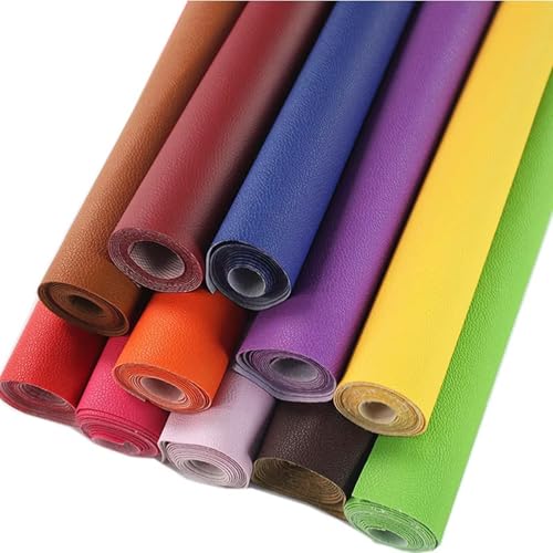 Nähmit Hochwertiges Kunstleder Zuschnitte 50cm x 140cm, Lederimitat, Wasserdicht, Nähen, Reparatur, Premium Lederstoff (853 - bordeauxviolett)