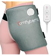 Comfytemp Hip Heating Pad for Hip/Sciatica Pain Relief - FSA HSA Eligible Hip Support Brace, Fath...