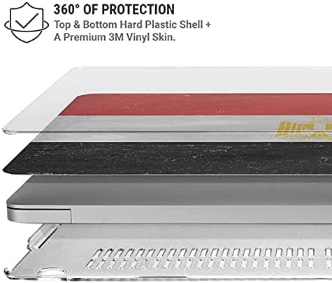 Skinit Case + Skin Compatible with MacBook Air 13in M1 (2021) Originally Designed Egyptian Flag Distressed Design