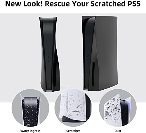 Image of New world for PS5 Faceplate, Faceplate for PS5 Disc Edition, Faceplate for PS5 CD Vesrion only for Fat Model First genration Model, Black