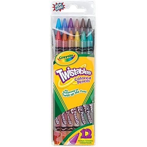 Crayola TWISTABLES 12 Pack Colouring Pencils Cover