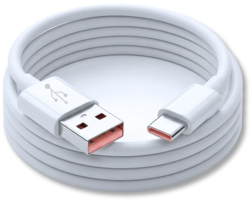 Image of 27W USB Type-C Fast Charging Cable For Mi | HyperCharge Support | 3A High-Speed Data Sync | 1m Durable Cable for Xiaomi, Redmi, Samsung, Realme, Vivo, Oppo & Android Devices (White)
