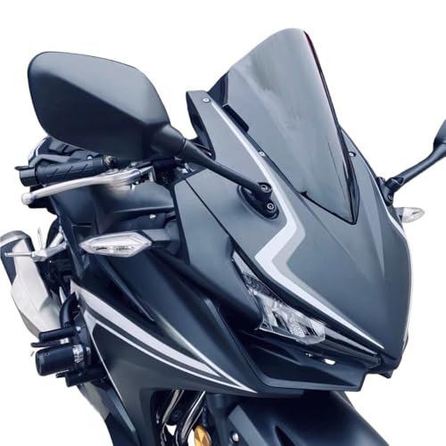 Pare-brise rehaussé pour moto CBR500R et CBR400R - Finition haut de gamme fumé