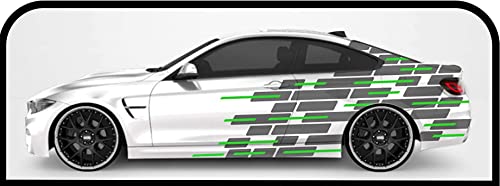 Autocollants latéraux pour voitures de course deco sticker camouflage bicolore
