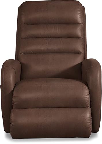 Image of La-Z-Boy Forum Leather Rocking Recliner, Walnut