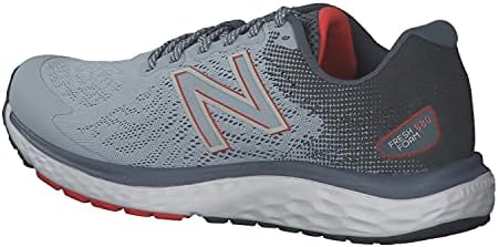 New Balance mens 680 V7 Running Shoe 10 X-Wide Grey/Ghost Pepper/Black - 3