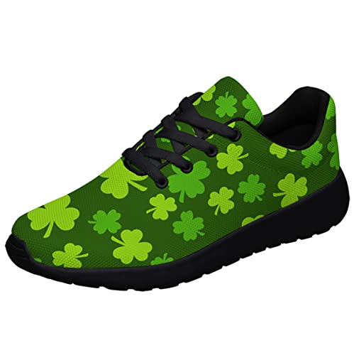 Sonzj-II St Patricks Day Shoes for Womens Mens Walking Tennis Running Sneakers Gifts for Her,Him