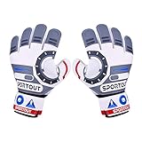 Perfektes Design: - Vibrierendes Grün und Blau, ergonomischer Schnitt, geben Ihren Kindern das beste Fußballerlebnis. Diese perfekten Torwarthandschuhe eignen sich für Kinder und Jugendliche (Kinder 5-10 Jahre; Jugendliche 10-16 Jahre) ob im Training oder Spiel.