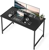 CubiCubi Computer Desk, 47 inch Home Office Small Desk, Modern Simple Style PC Table for Home, Office, Study, Writing, Modern Black