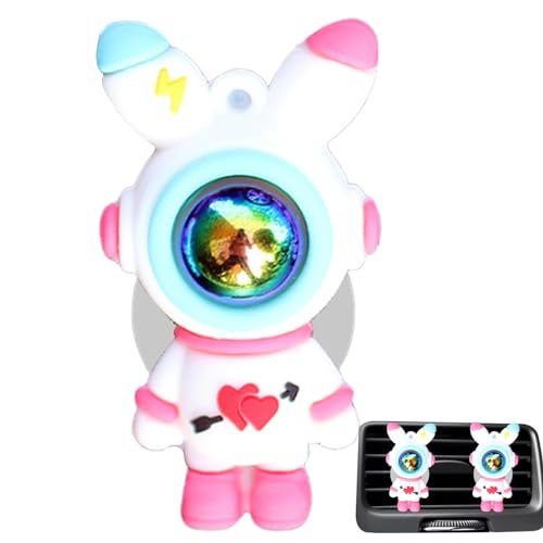 Clip de ventilación para difusor de coche, diseño de orejas de conejo, astronauta, ambientadores de coche, difusor para fragancia automotriz, decoración de accesorios de coche