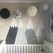 Wandtattoos,Bilder,Wandaufkleber,Personalisierte Berge Kinderzimmer Wandaufkleber Aufkleber, Wald Kopfteil Babyzimmer Abnehmbares Selbstklebendes Dekor, Schöne Kunst Wandbilder_129X80Cm