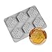 Voarge 6 moldes de silicona con diseño de abeja y panal de abeja para jabón, hechos a mano, para chocolate, pudín, fondant, mousse, decoración de tartas, molde para dulces y chocolates