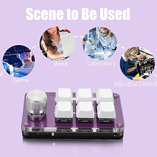 Teclado Mecánico Mini 6 Teclas Cuifati USB Bluetooth miniatura 6