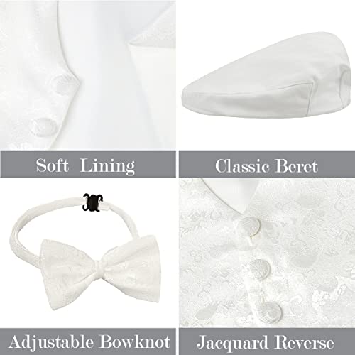 A&J Design Baby Boy Baptism Christening Outfit Toddler Suit Wedding Christmas Tuxedo With Tail Ivory 12-18 Months #TOP3