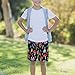 VAFZASC Boys Quick Dry Swimming Trunks Witch Witchy Goth Magic Mushrooms, Fashion Board Shorts with Drawstring and Pocket for Surfing, 10-12
