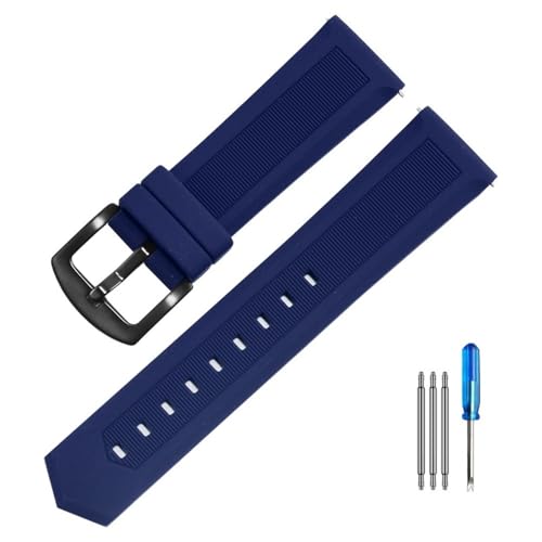 Bandes étanches pour montre homme avec bracelet silicone 22mm haute résistance