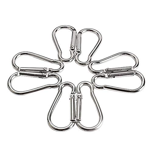 6pcs. Mini Mosquetão De Alumínio Clipe P/Camping Chaveiro