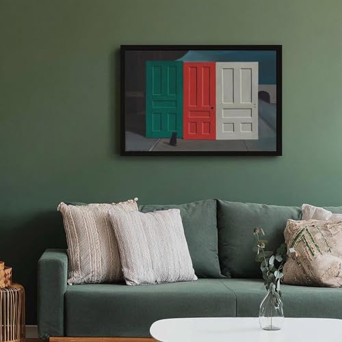 Impression sur toile Demolition Doors tableau moderne cadre suspendu 50x76cm - 6