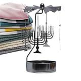 【Principe thermodynamique】Conception ingénieuse, utilisant le principe de la thermodynamique, pas d'électricité, pas de force extérieure, la lame peut être tournée en allumant une bougie.