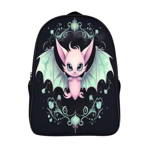 Bolsa para la escuela tipo mochila infantil de murciélago 40x28x16cm para alumnos de primaria