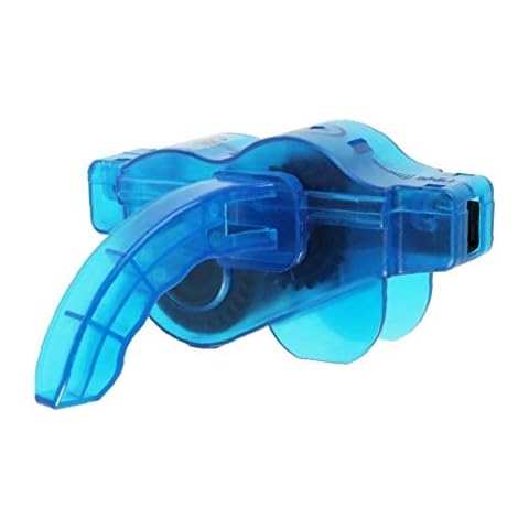 Bicycle Chain Cleaner Machine Chain Gear Cleaner Bicycle Clean Tool Set Bike Maintenance Care Cleaner Accessories for Bikes Blue Cover
