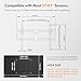 VonHaus Tilt TV Wall Bracket for 37-85" Screens, Tilting Flat to Wall Mount with Quick Release Straps, 75kg Capacity, Max VESA: 400x600mm, for Curved and Flat TV's