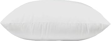 MoonRest Premium Square White Pillow Insert Form with Hypoallergenic Polyester Fiber Filling, sham Stuffer for Sofa Throw - 22 x 22 Inches