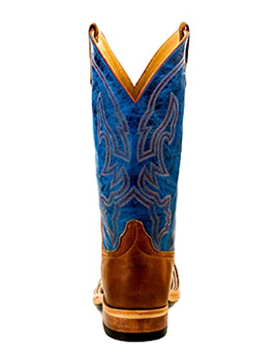 Anderson Bean Men's Crazy Horse Leather Briar Vamp w/ 13" Danube Mad Dog Top Cowboy Boot Tan 10 D3