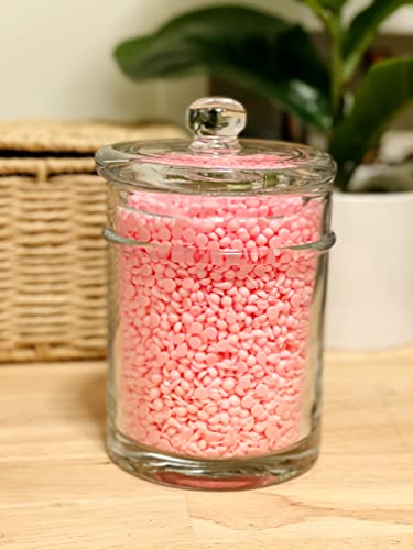 Kmwares 3Pc Set Premium Quality Glass Bathroom Canisters, Apothecary Jars, Storage Containers With Airtight Glass Lid And Wide Mouth (13/18/24 Oz) #TOP7