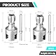 CUVZORA Innen Außengewindeschneider, 1/2 Zoll und 3/4 Zoll Rohrgewindeschneider mit integriertem Adapter, Hochpräziser Schnitt für PVC, Messing und Wasserrohre, Perfekt für Profis und Heimwerker