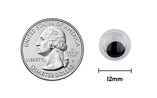 Hygloss Products Olho ocular de plástico Googly Eyes – Ótimo para artes e artesanato – Não adesivo –