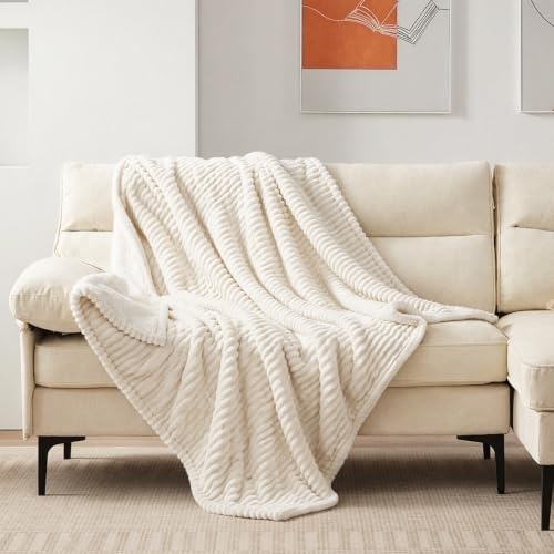 Image of Westinghouse Heated Throw, Fast Heating Blanket, 50x60 Inch, Cream White | Soft Flannel Sherpa Electric Throw with 6 Heating Levels & 2-10 Hours Auto Shut Off, ETL Certification, Machine Washable