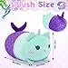KOPHINYE Mermaid Cat Stuffed Animal,8 inch Cute Cat Plush Mermaid Stuffed Animal Soft Cartoon Cat Plush Pillow, Kawaii Plush Toy for Kids Girls Boys Birthday