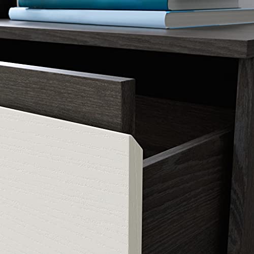 Sauder Hudson Court Dresser, L: 31.5" X W: 15.51" X H: 46.26", Charcoal Ash Finish #TOP5