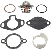 807252Q5 Boat Thermostat Kit 160 Degree Compatible with MerCruiser V6 V8 GM Engines 4.3L 5.0L 5.7L 7.4L 8.2L Inboard Sterndrive Models Replacement 807252T5 807252T8 Sierra 18-3647