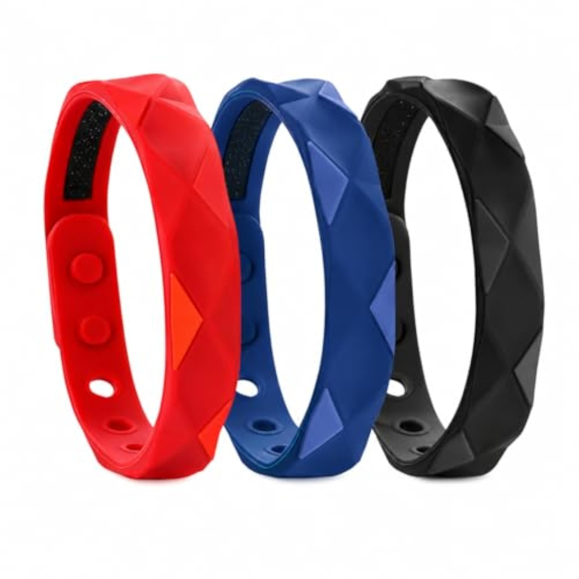 3pc Magnetic Silicone Bracelets Pack for Men & Women
