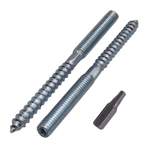 SKIR'CO (30 pezzi) Bulloni M8 x 100 mm, viti con tassello filettato a doppia estremità, bulloni a doppia testa