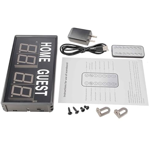 Marcador Electrónico LED 4 Dígitos con Control Remoto