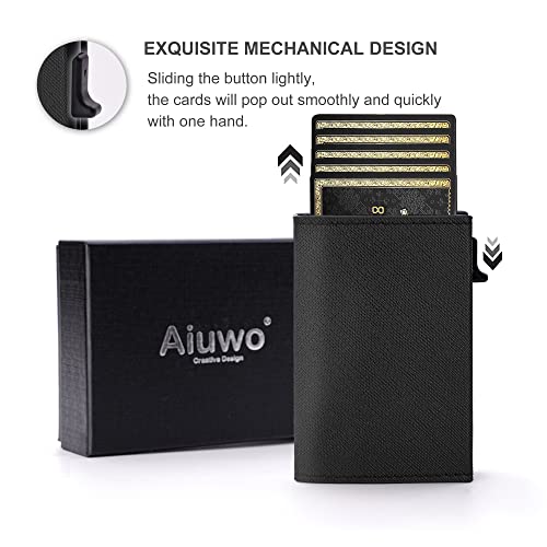 Image of AirTag Wallet for Mens Wallet,Card Holder for AirTag,Smart,RFID Blocking,Slim Wallet for Front Pocket-8-12 Card Capacity (Pu Leather, Cross Black)