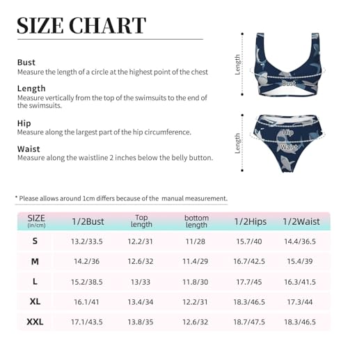 Bikini de tiburón de dibujos animados azul traje de baño de dos piezas triangular 7