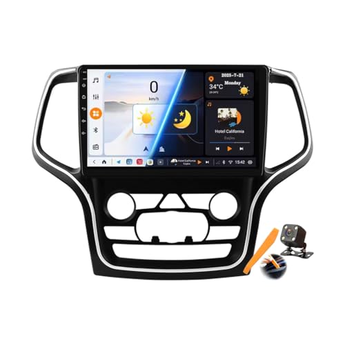 M6 pro1,YLOXFW Android 15.0WI2 DinԍڃXeIKp Grand Cherokee WK2 2014-2022 GPS Navigation 10C`^b`XN[Cz}`fBArfIv[[FM BTM@