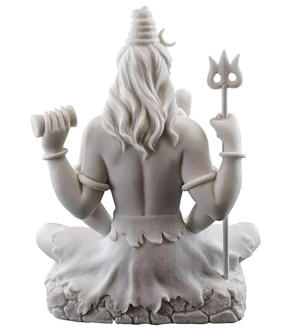 Estatua de Shiva en Pose Padmasana 3.4 pulgadas miniatura 4