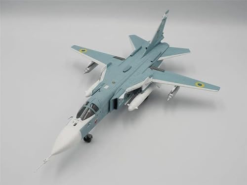Calibre Wings Su-24M Fencer Ukraine White 22 Soviet Stars Wave 2 With Stand Limited Edition 1/72 Diecast Aircraft Pre-Built Model #TOP1