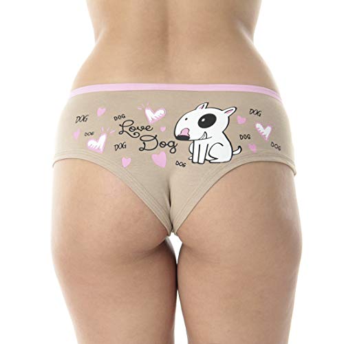 Kit com 5 Calcinhas Sula Algodão Penteado