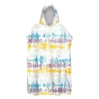 Serviette Poncho De Plage En Microfibre - Séchage Rapide, Avec Capuche, Plusieurs Tailles, Unisexe